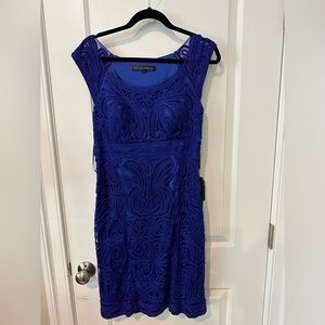 Sue Wong Royal Blue Lace Dress